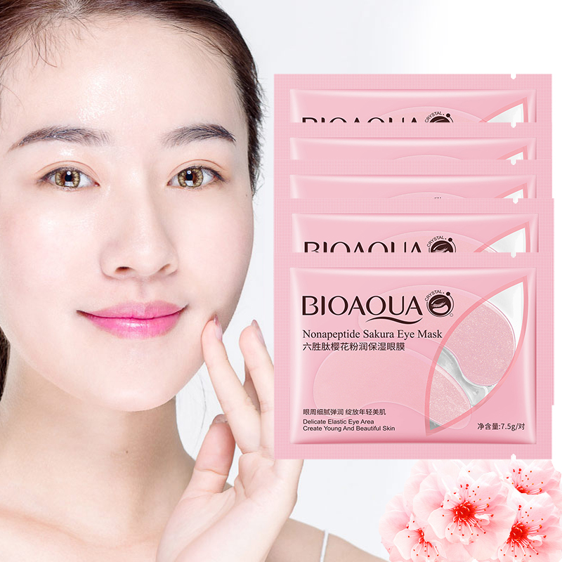 Sheet Mask Collagen - コラーゲンアイマスク,保湿ジェルパッチ,くまを取り除く,アンチエイジングバッグ,しわケア,10個 = 5ペア