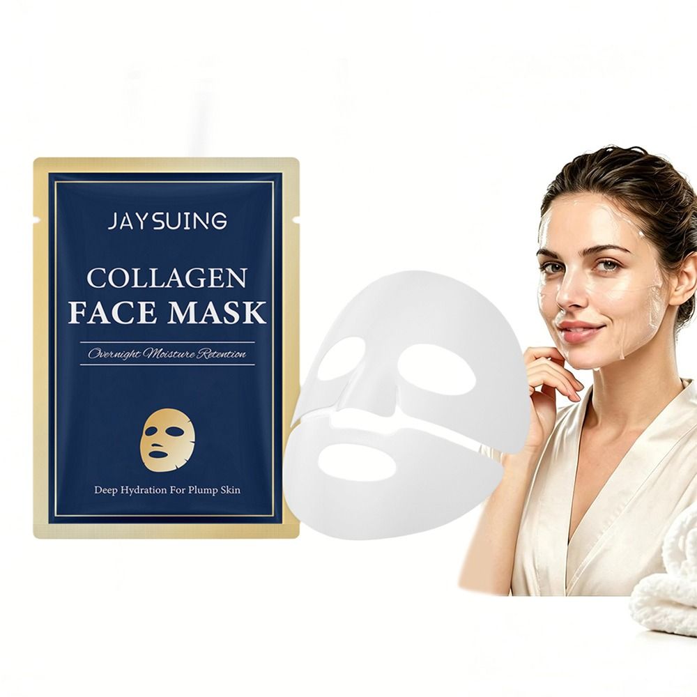 保湿コラーゲンフェイスマスクは、小じわを軽減し、より健康的で - Sheet Mask Collagen のレビューと価格