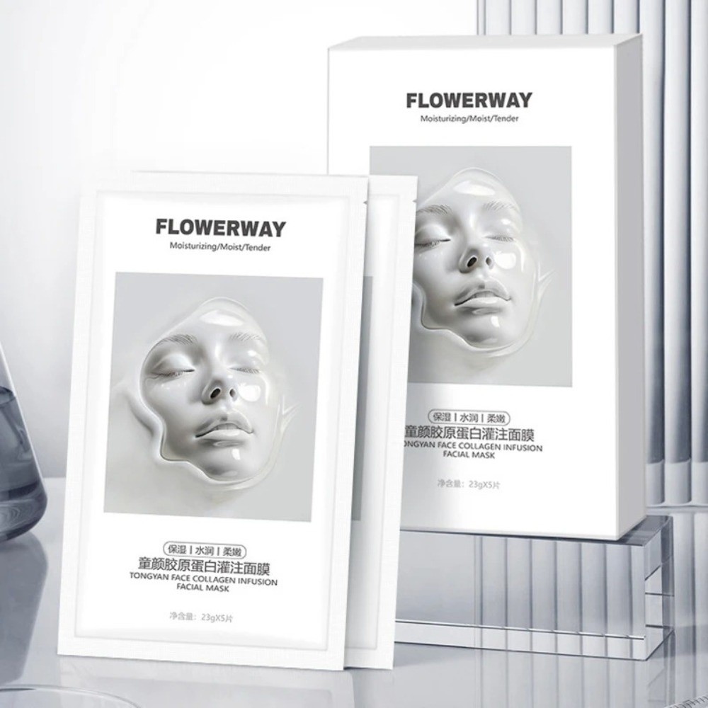 ニューフラワーウェイ ディープコラーゲン フェイスマスク 保 - Sheet Mask Collagen のレビューと価格