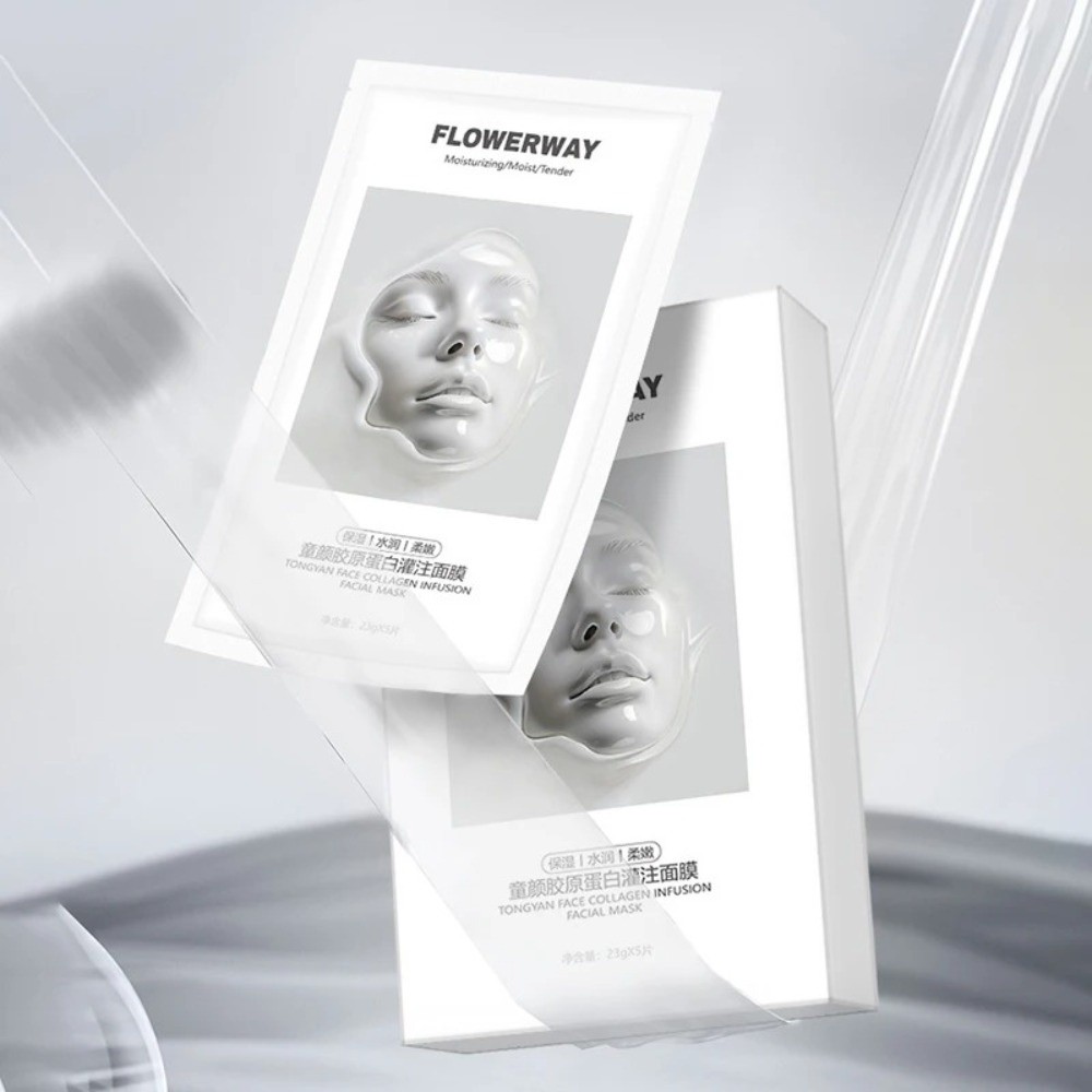ニューフラワーウェイ ディープコラーゲン フェイスマスク 保 - Sheet Mask Collagen のレビューと価格