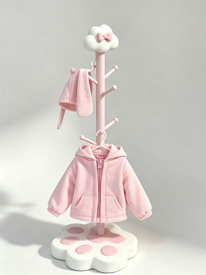 かわいいInsCatパウベースの自立型韓国風洋服ラック、ドー - The Korean Lifestyle のレビューと価格