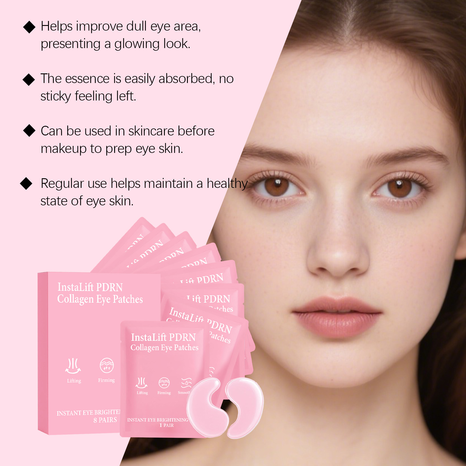 インスタリフト PDRN コラーゲン アイパッチ くま・たる - Sheet Mask Collagen のレビューと価格