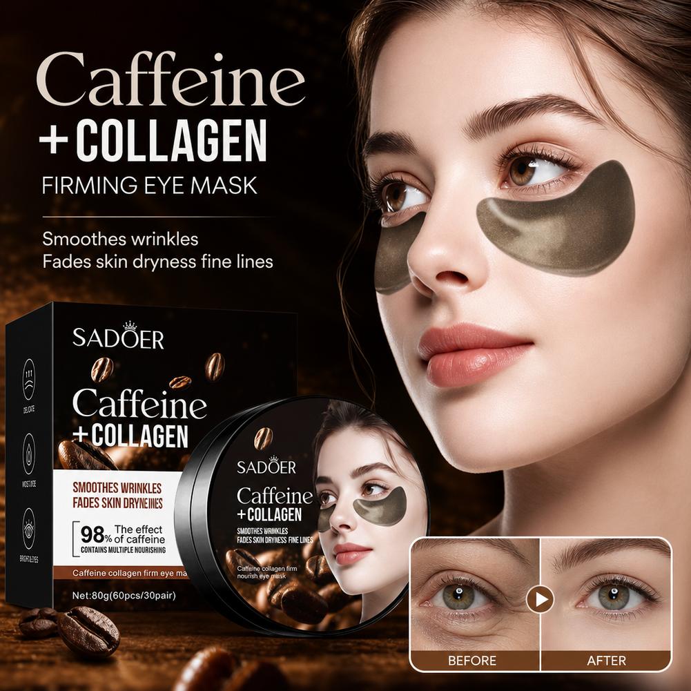 カフェインコラーゲンアイマスク　くま対策保湿アイパッチ　むく - Sheet Mask Collagen のレビューと価格